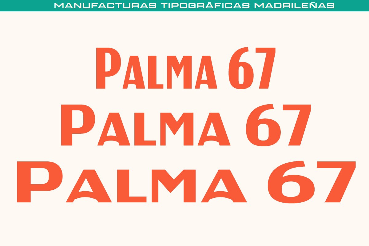 MTM Palma 67 Font