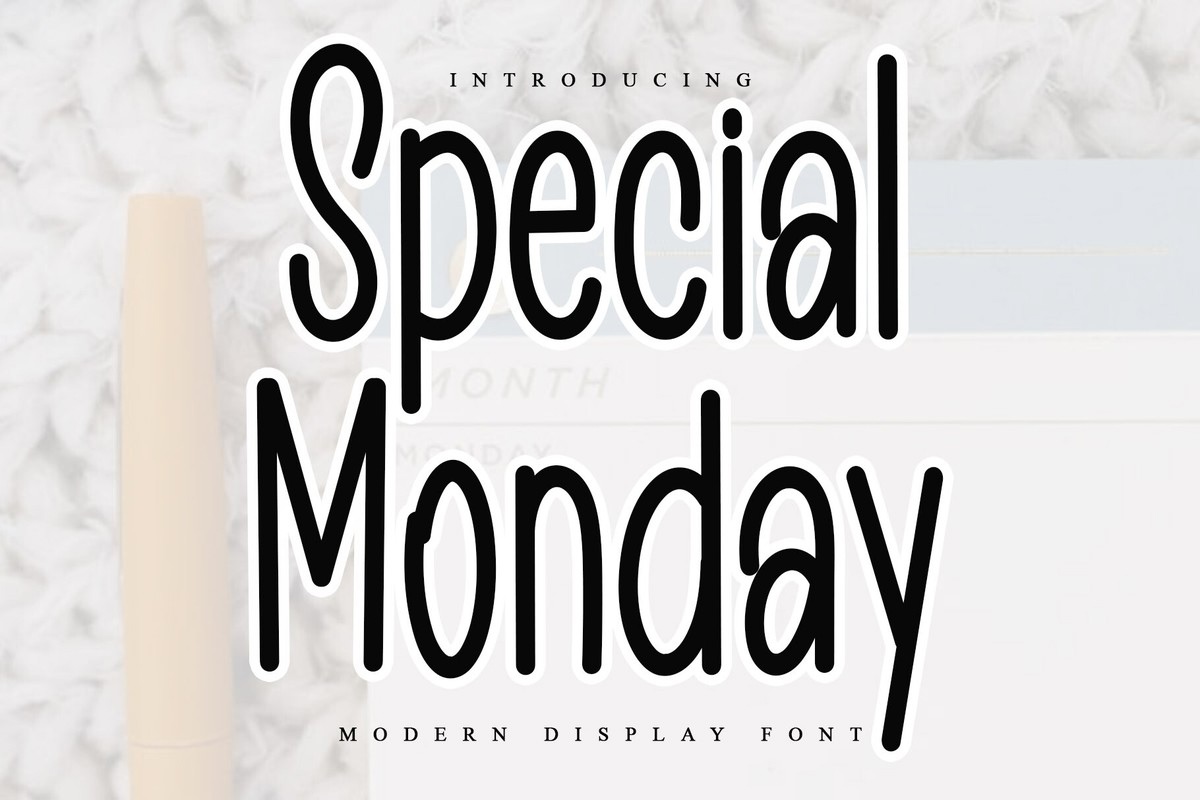 Special Monday Font