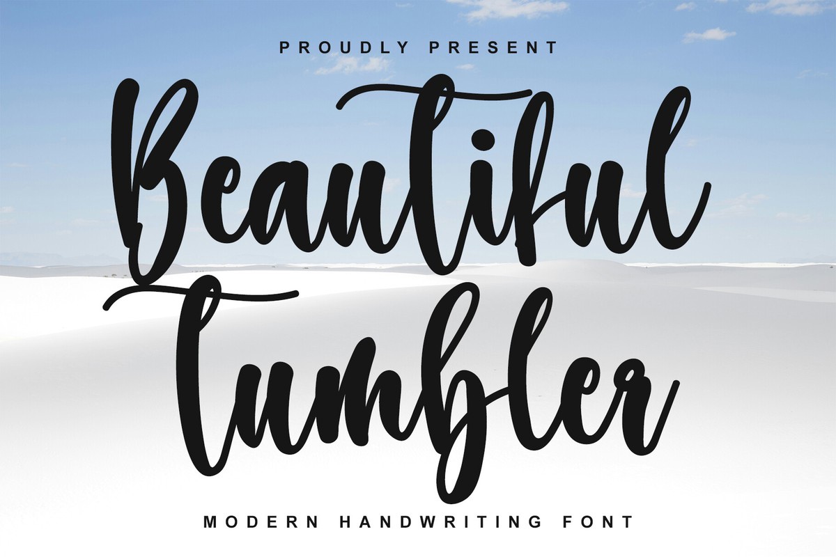 Beautiful Tumbler Font