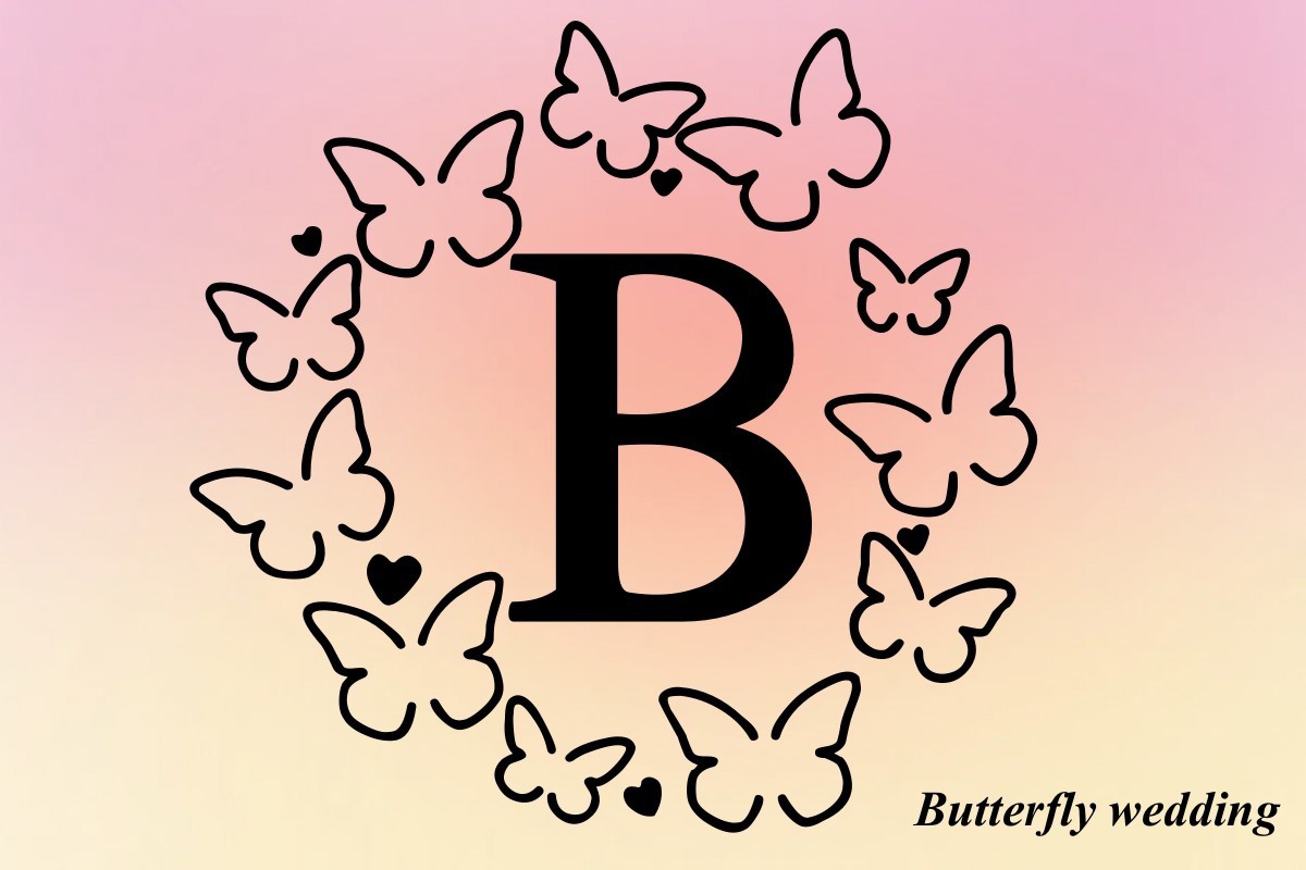 Butterfly Wedding Font