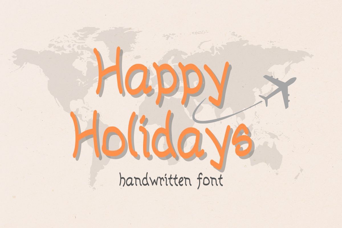 Happy Holidays Font