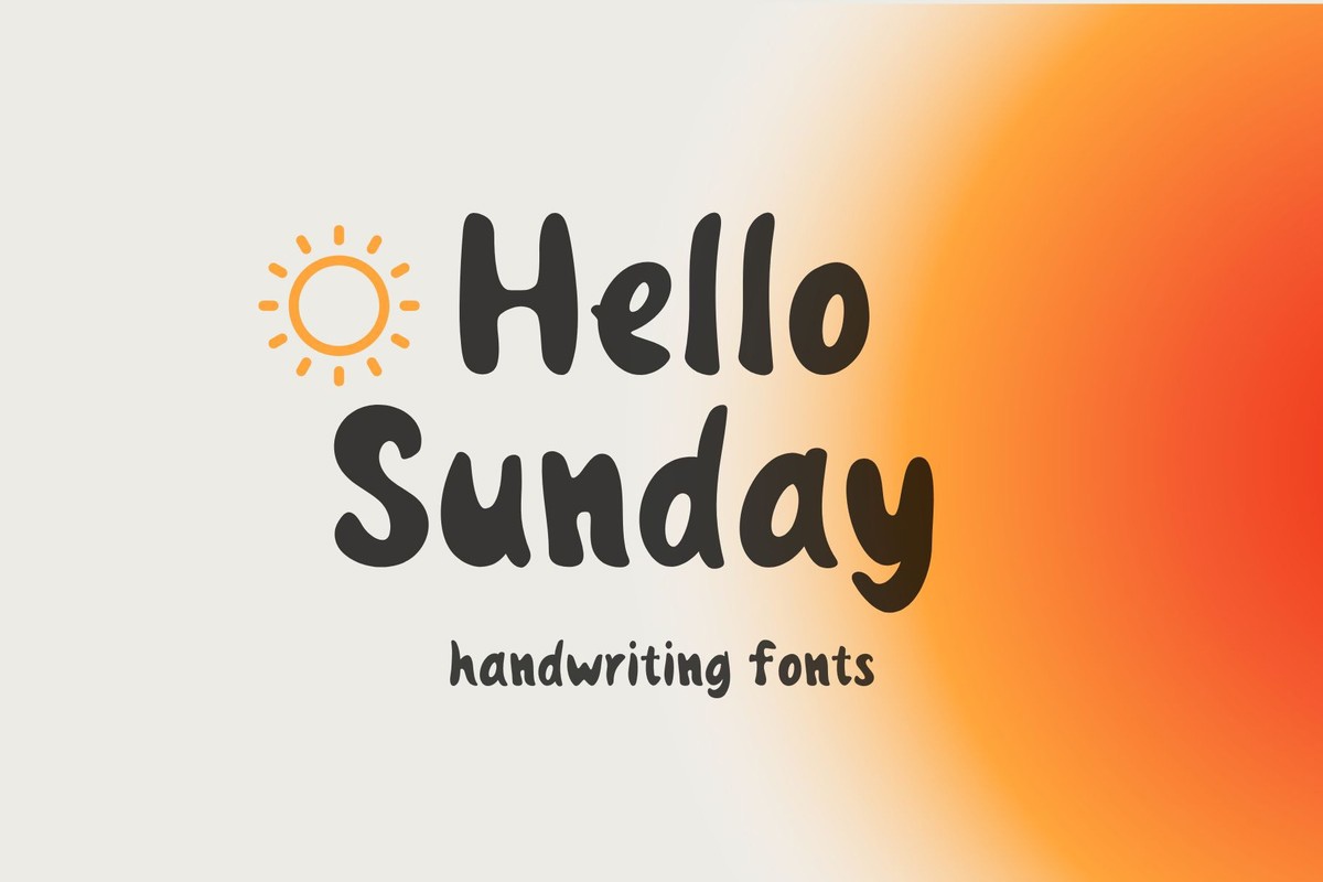 Hello Sunday Font