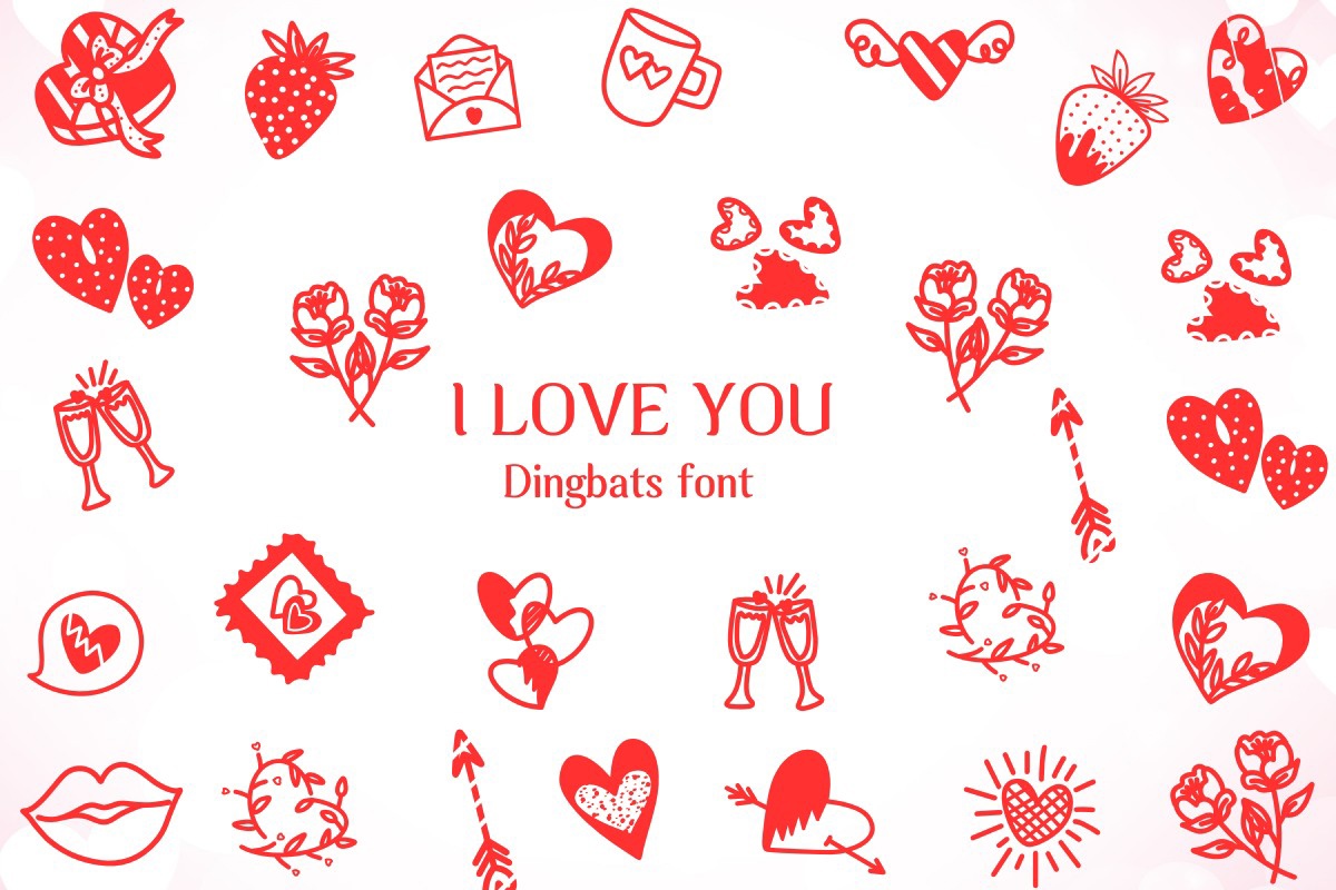 I Love You Font