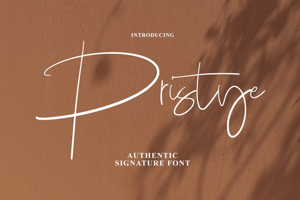 Pristye Signature Font