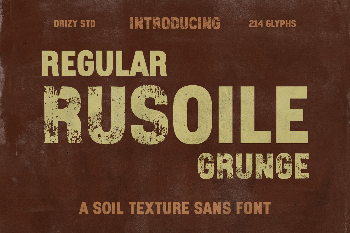 Rusoile & Rusoile Grunge Font