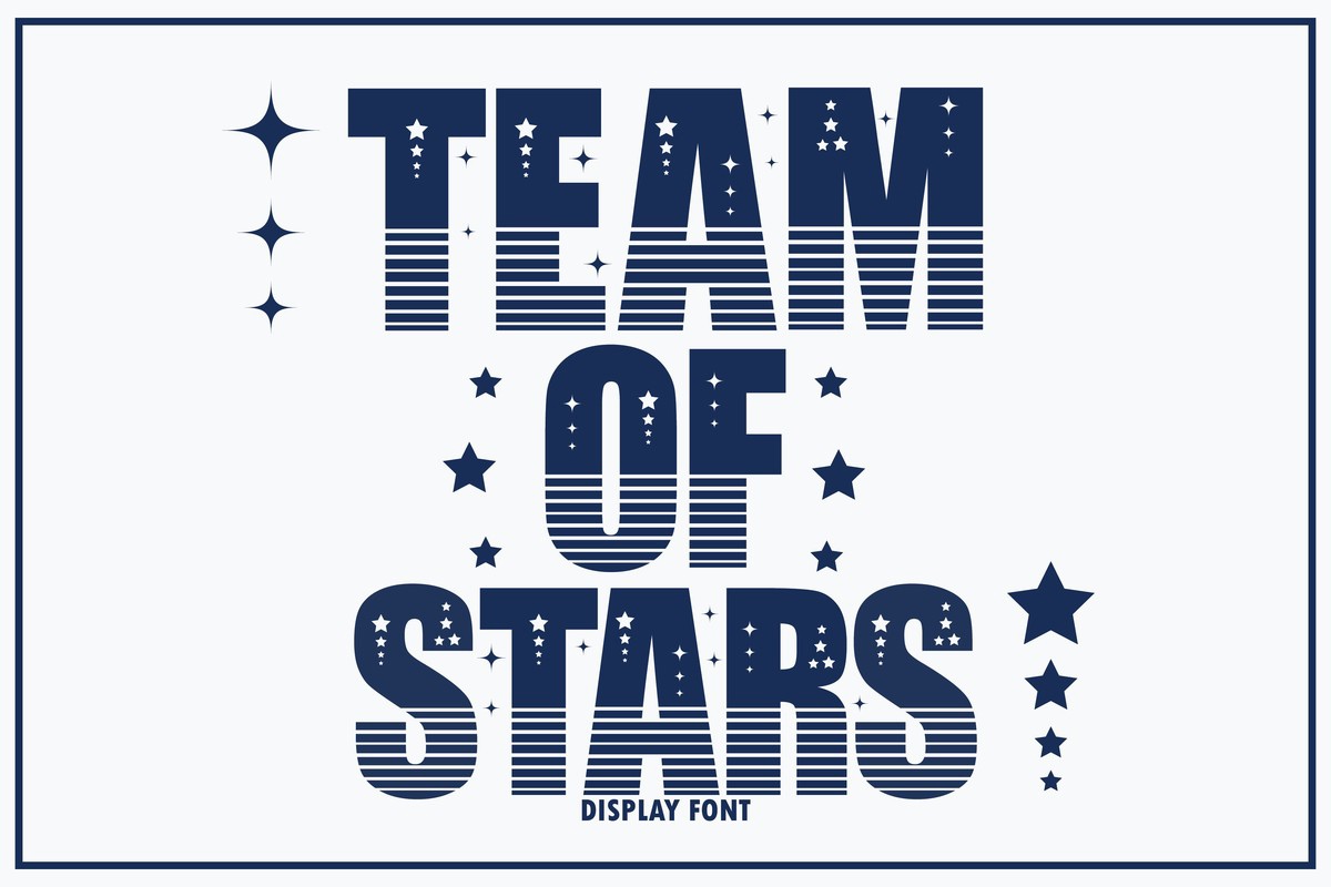 Team of Stars Font