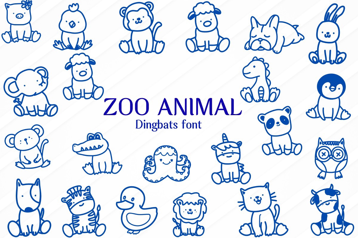 Zoo Animal Font