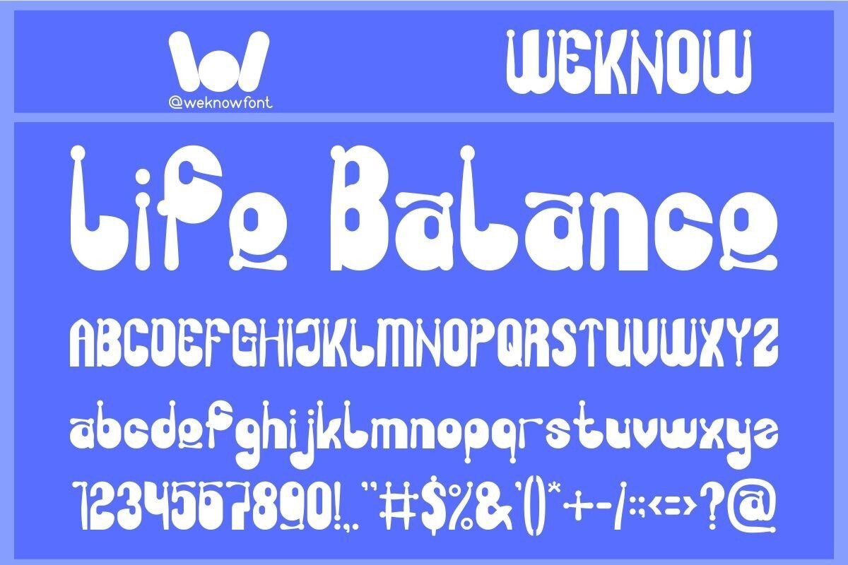 Life Balance Font