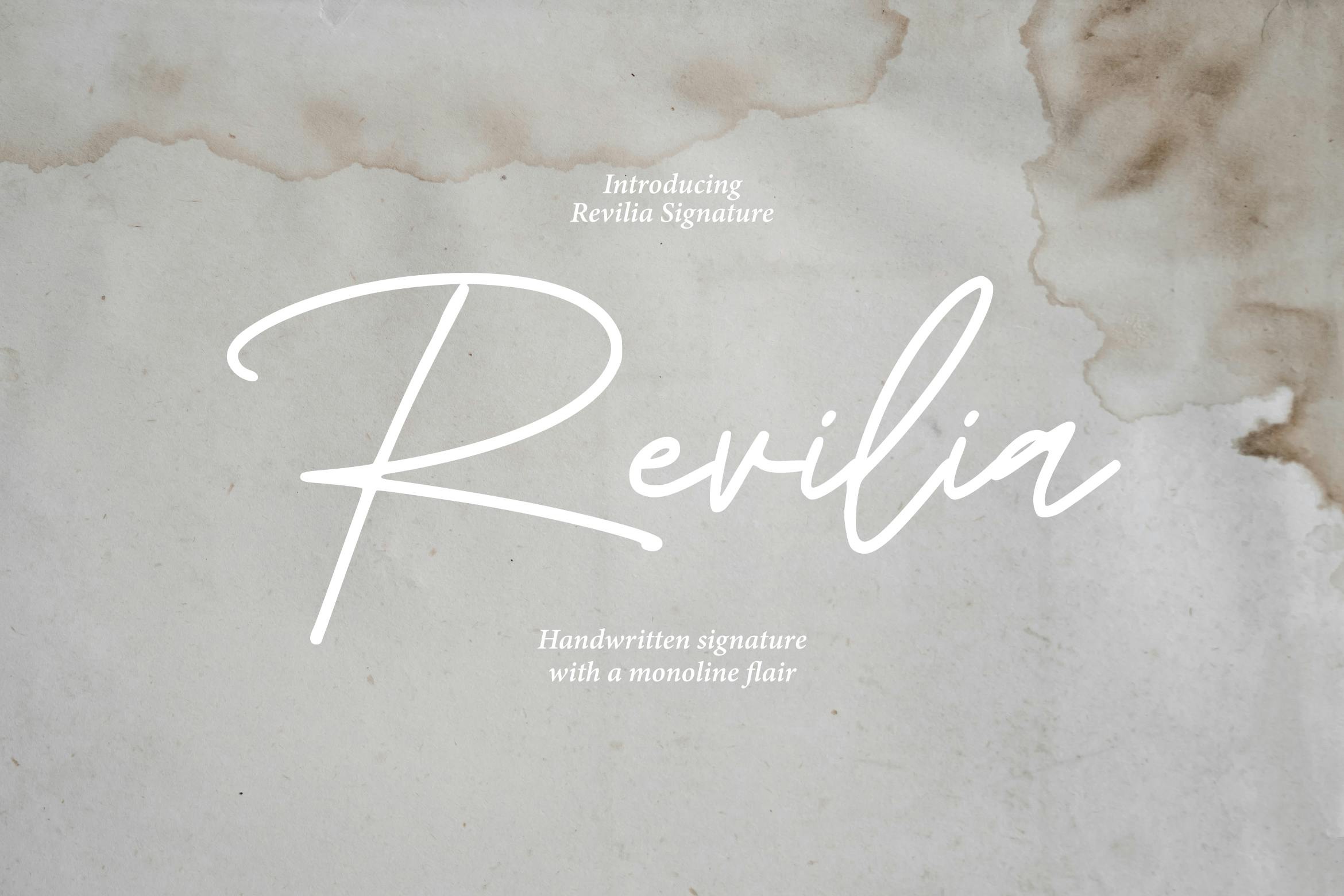 Revilia Signature Font