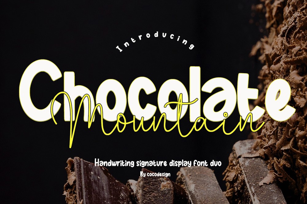 Chocolate Mountain Font