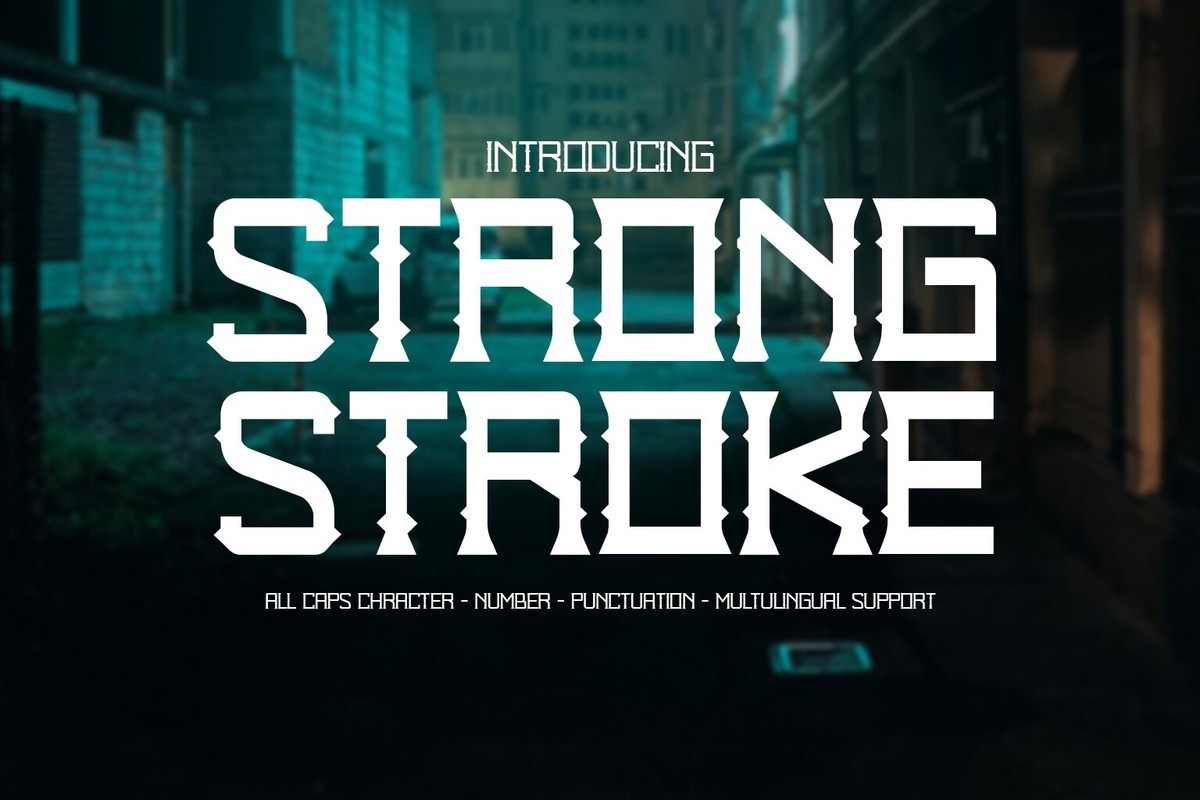 Strong Stroke Font