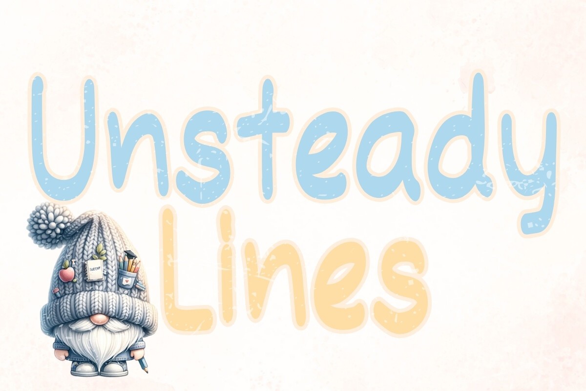 Unsteady Lines Font