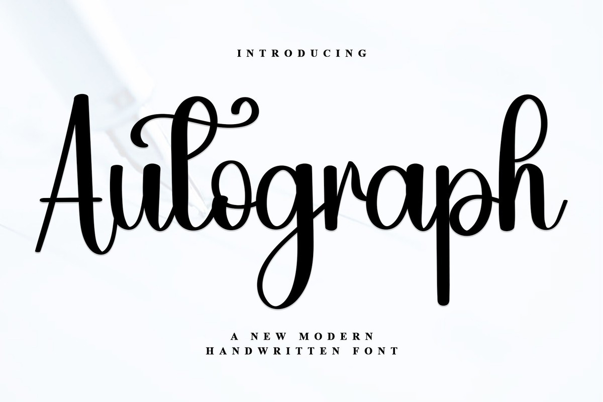 Autograph Font