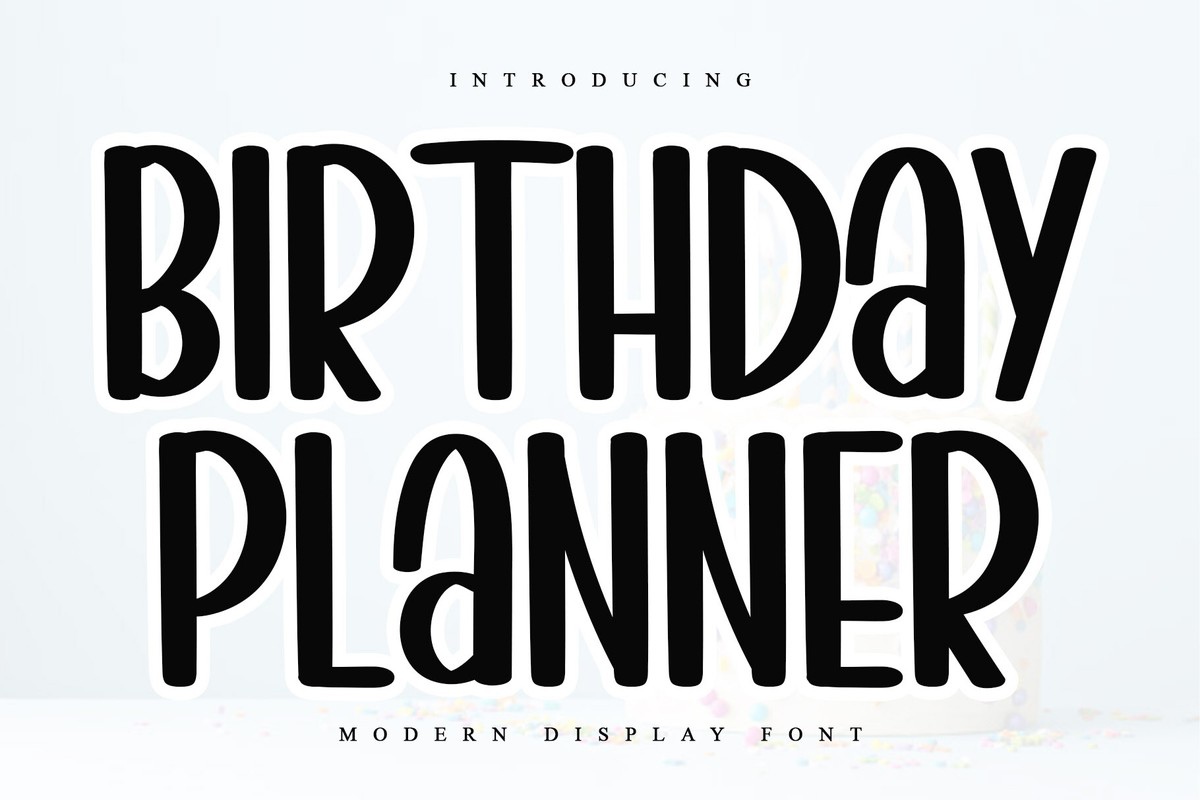 Birthday Planner Font