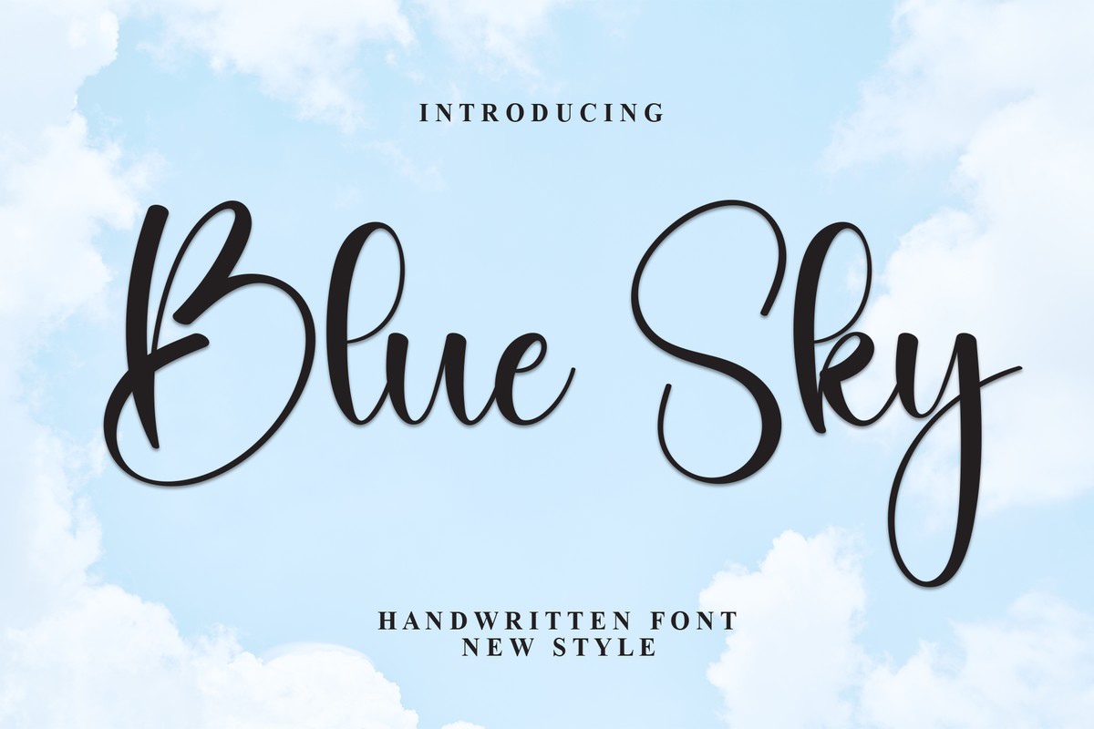 Blue Sky Font