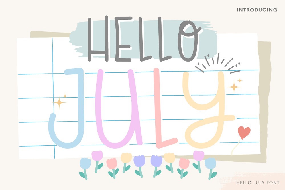 Hello July Font