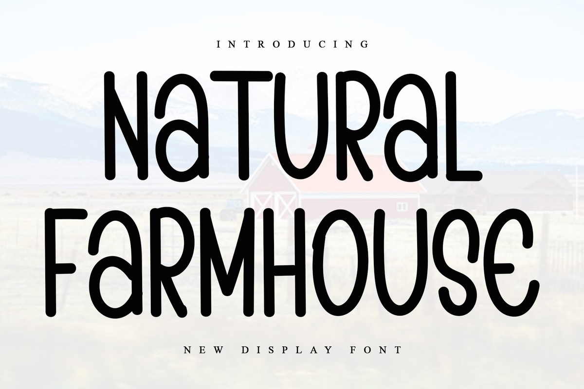 Natural Farmhouse Font