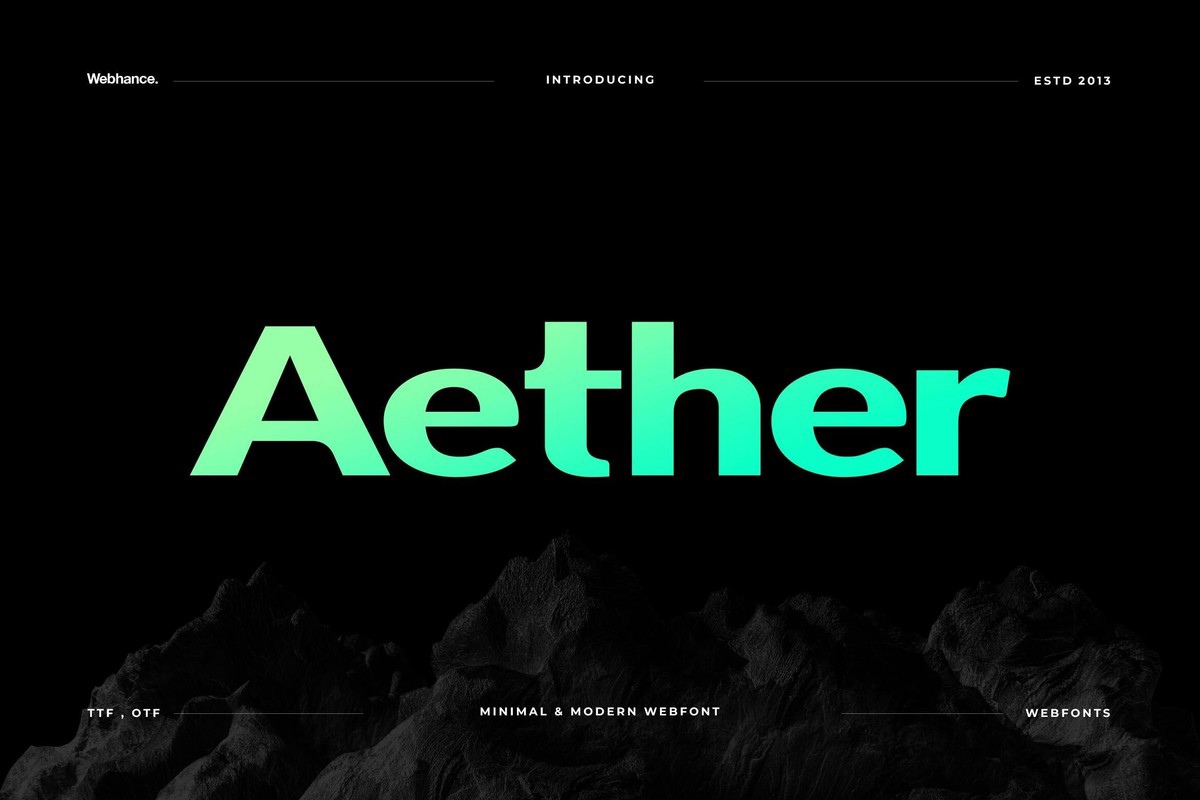 Aether Sans Font