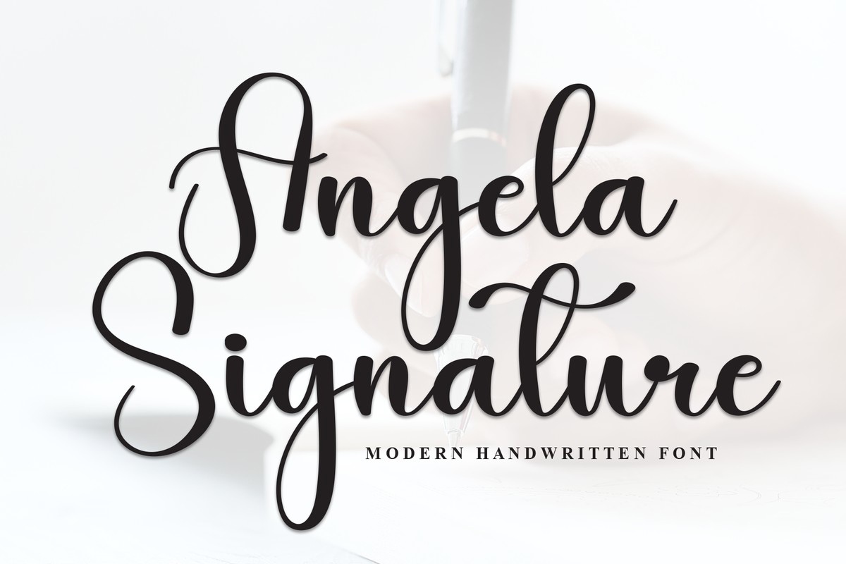 Angela Signature Font