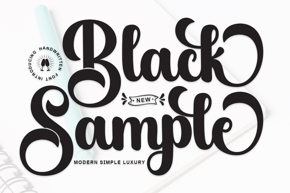 Black Sample Font