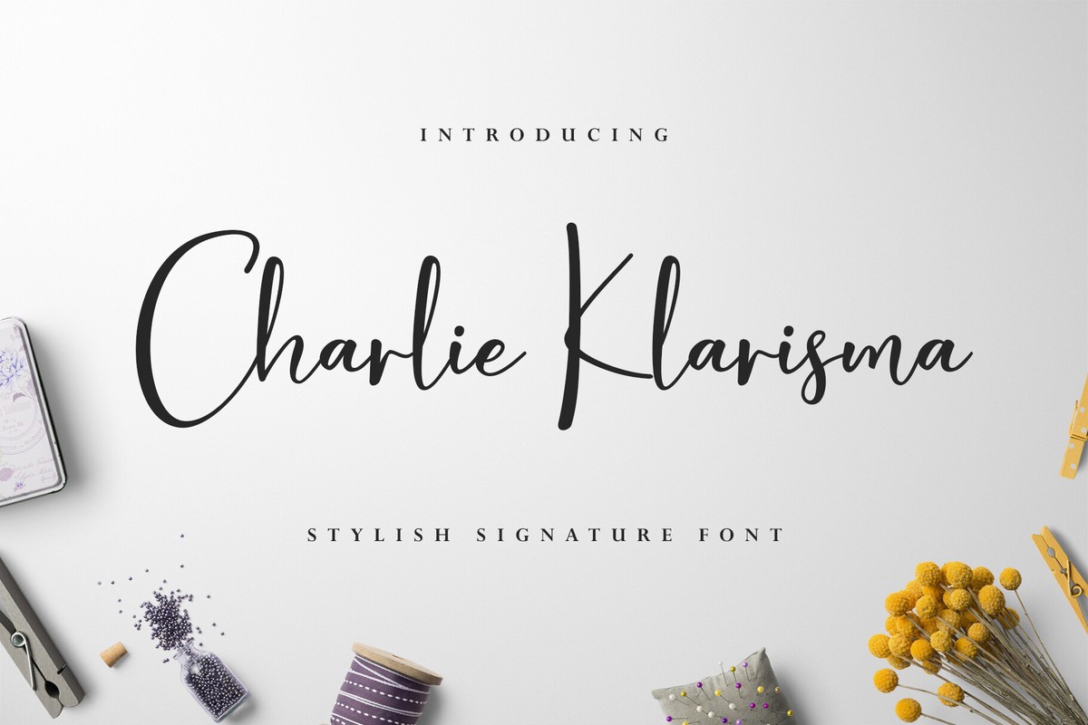 Charlie Klarisma Signature Font