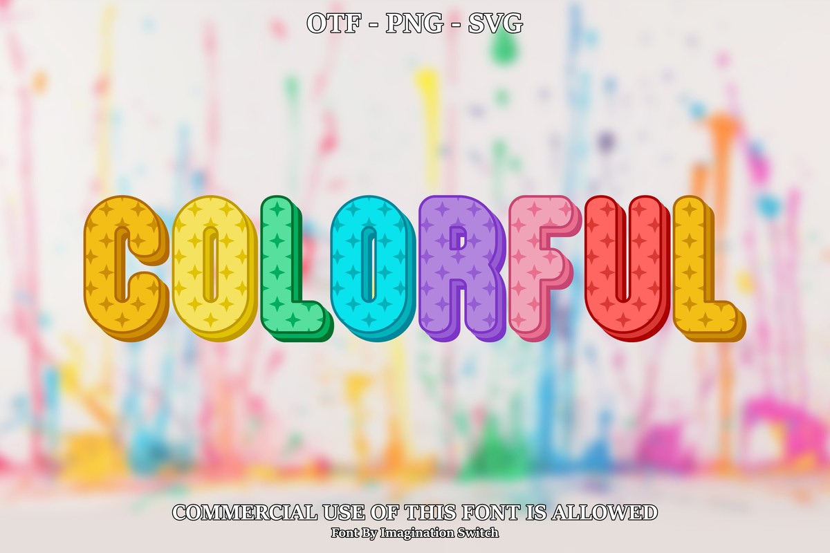 Colorful Font