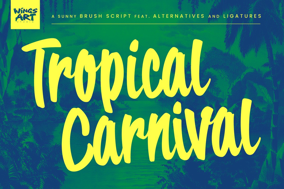 Tropical Carnival Font