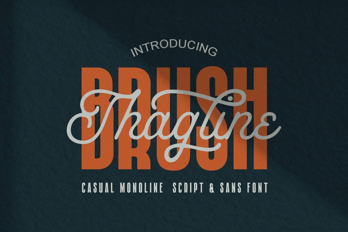 Brush Thagline Font