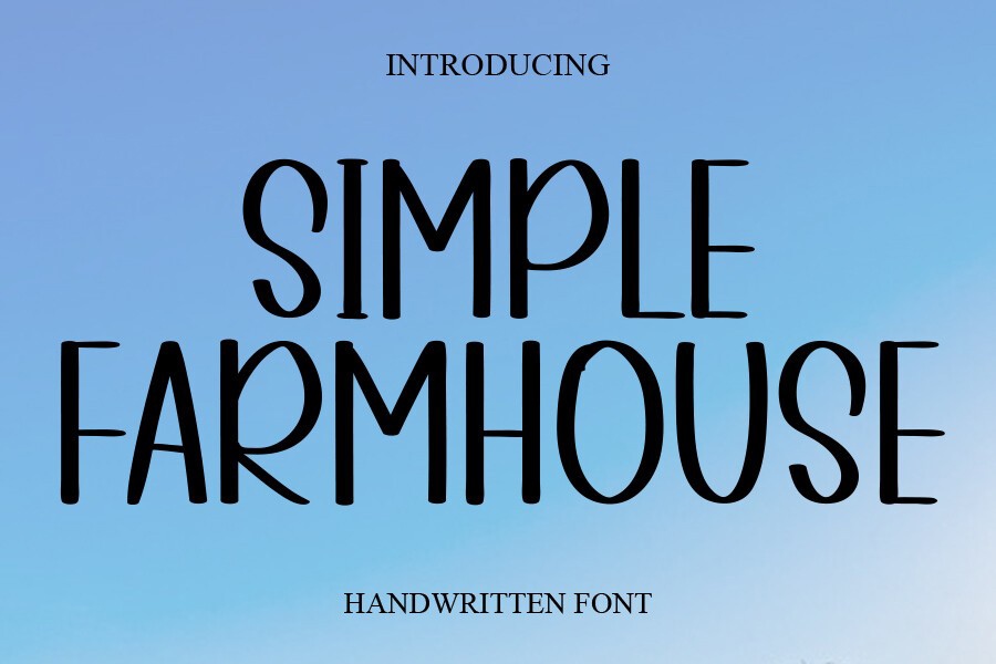 Simple Farmhouse Font