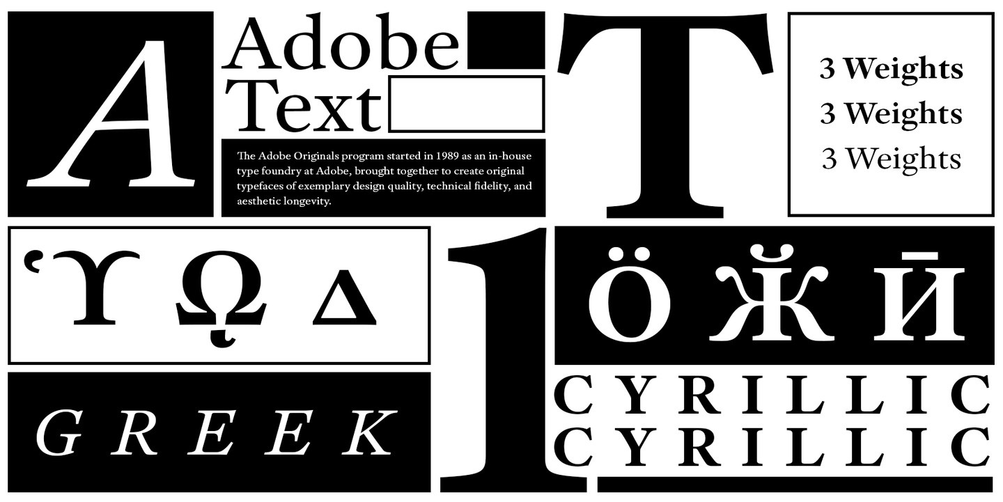 Adobe Text Pro Font