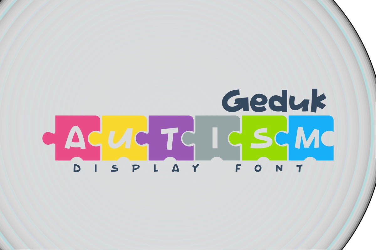 Geduk Autism Font