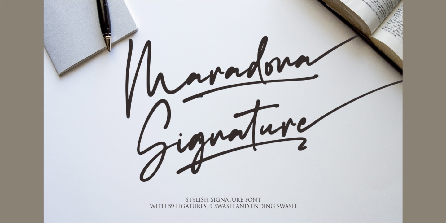 Maradona Signature Font