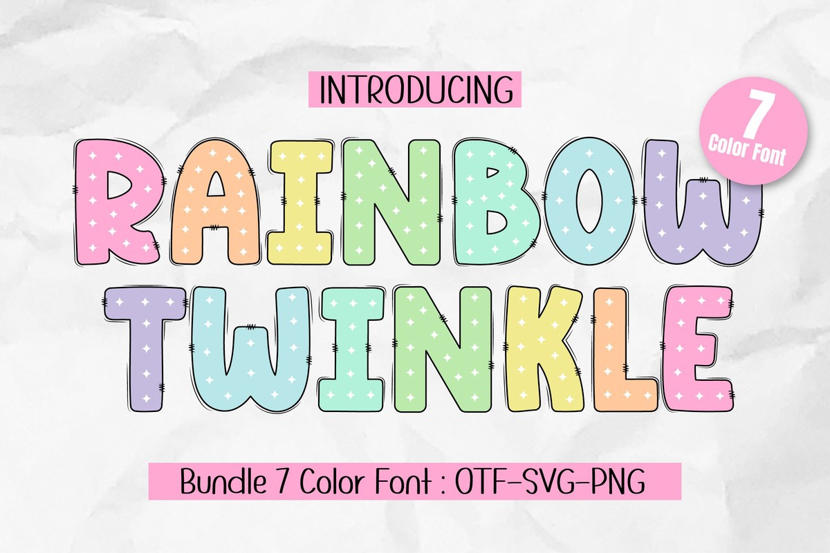 Rainbow Twinkle Font