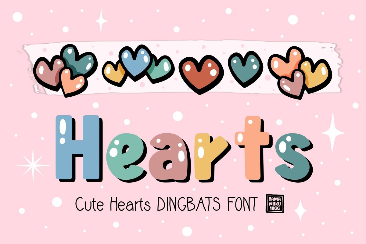 Cute Hearts Font