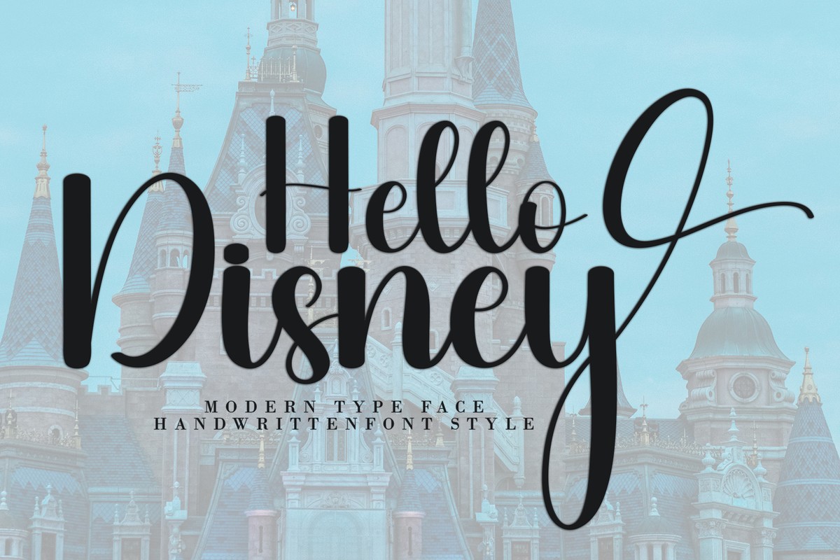 Hello Disney Font