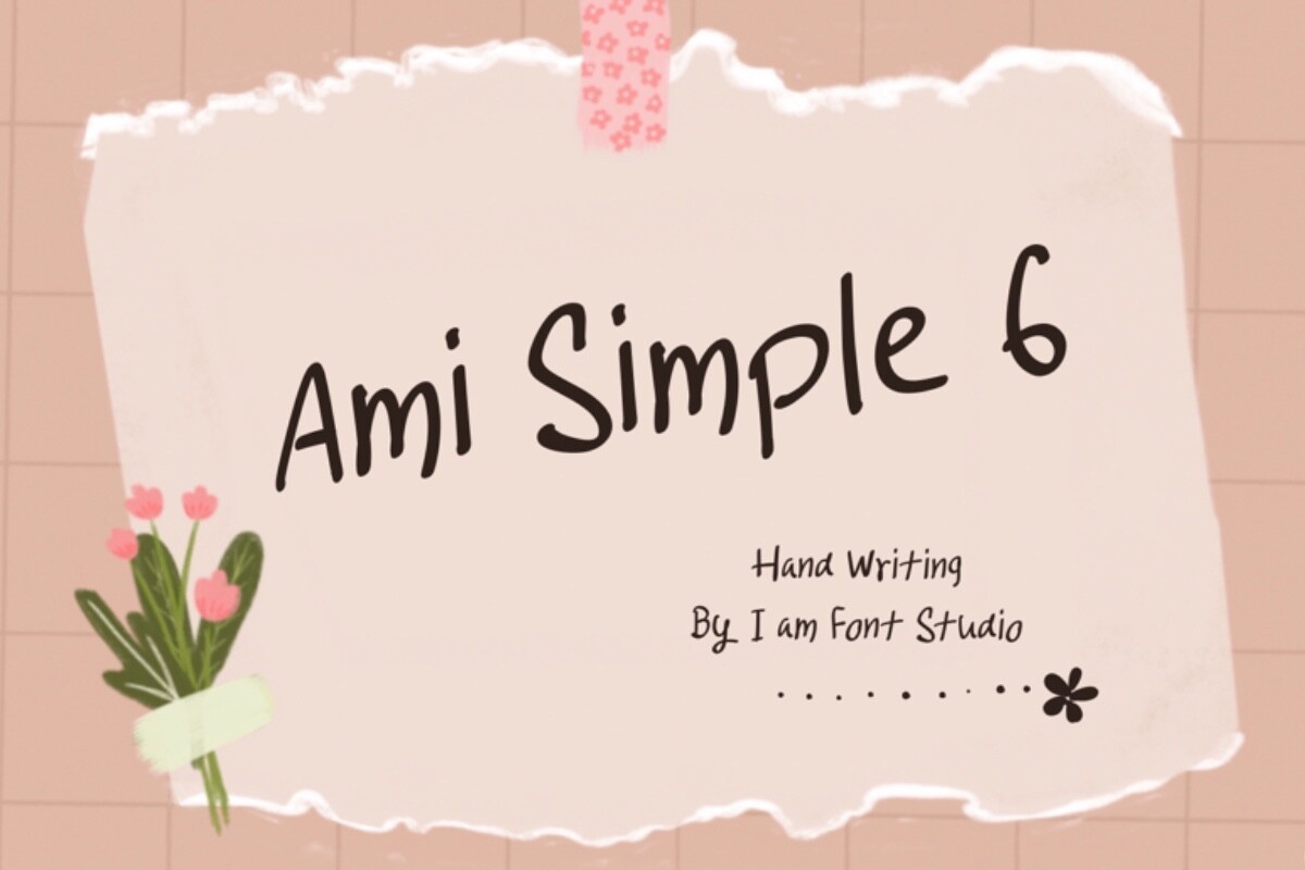 Ami Simple 6 Font