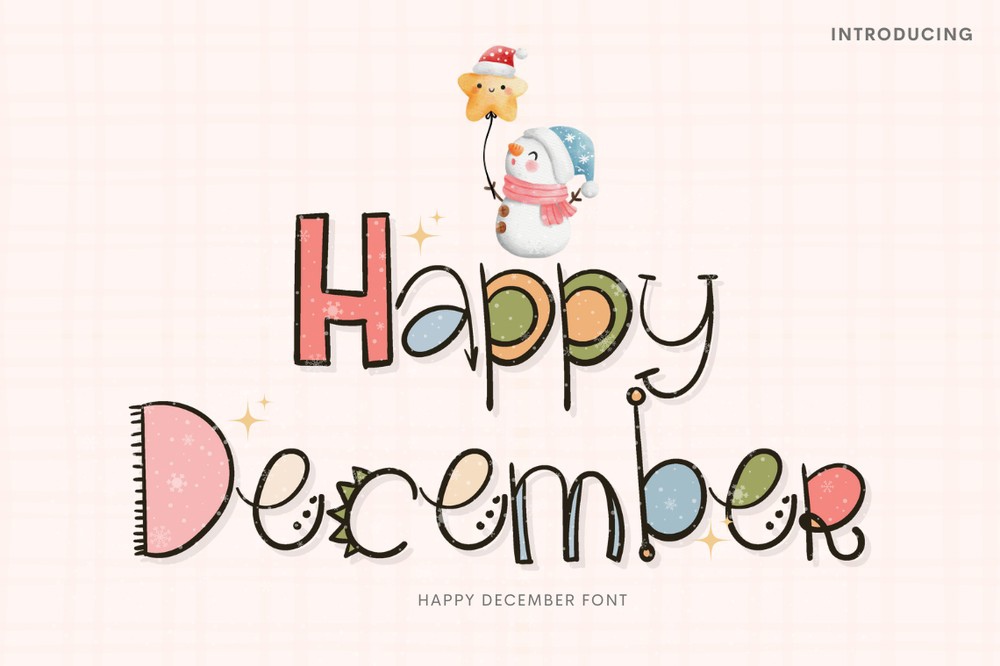 Happy December Font