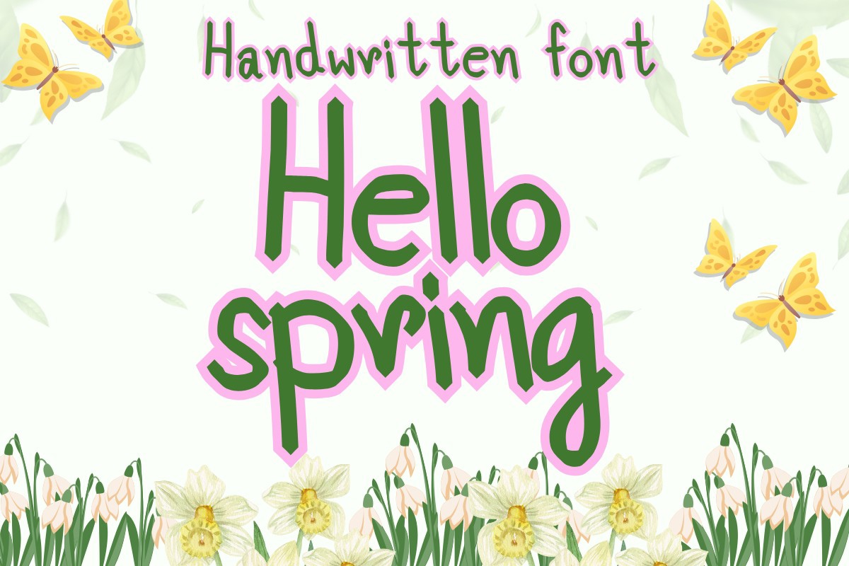 Hello Spring Font