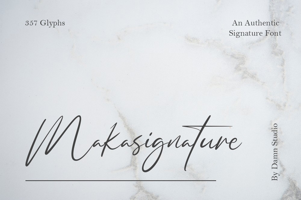 Makasignature Font