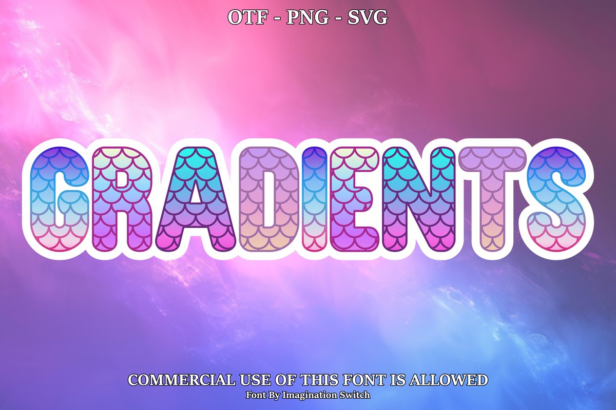 Gradients Font