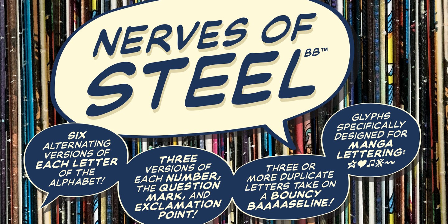 Nerves of Steel BB Font