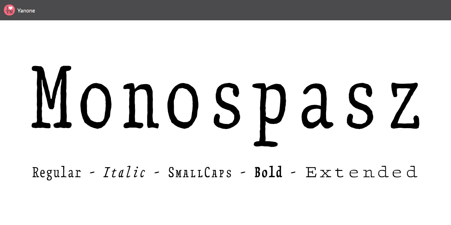 Monospasz Font