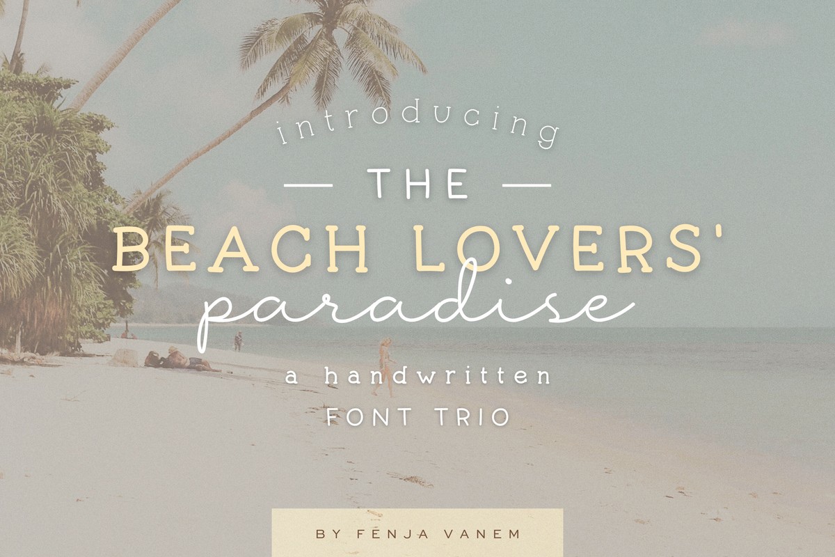 Beach Lovers Paradise Font