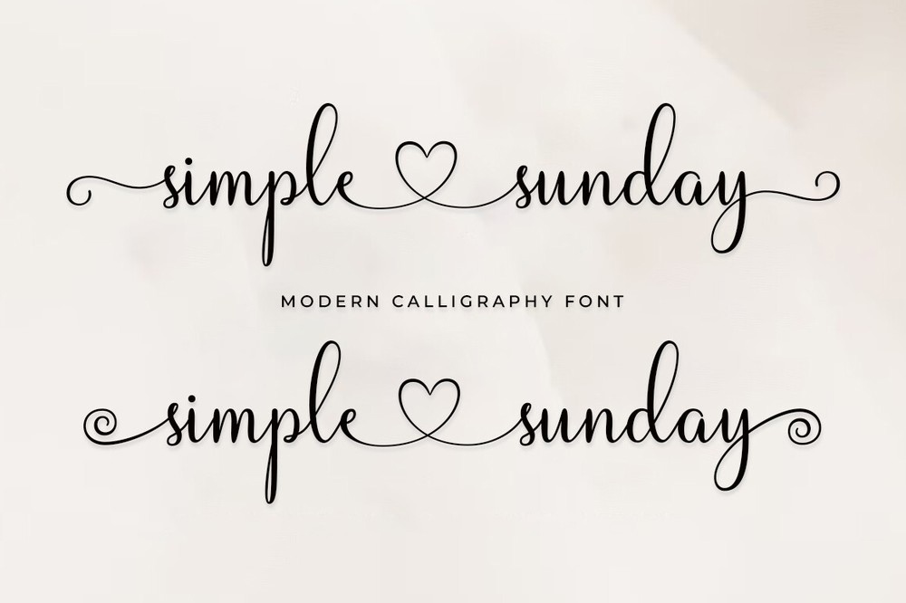 Simple Sunday Font