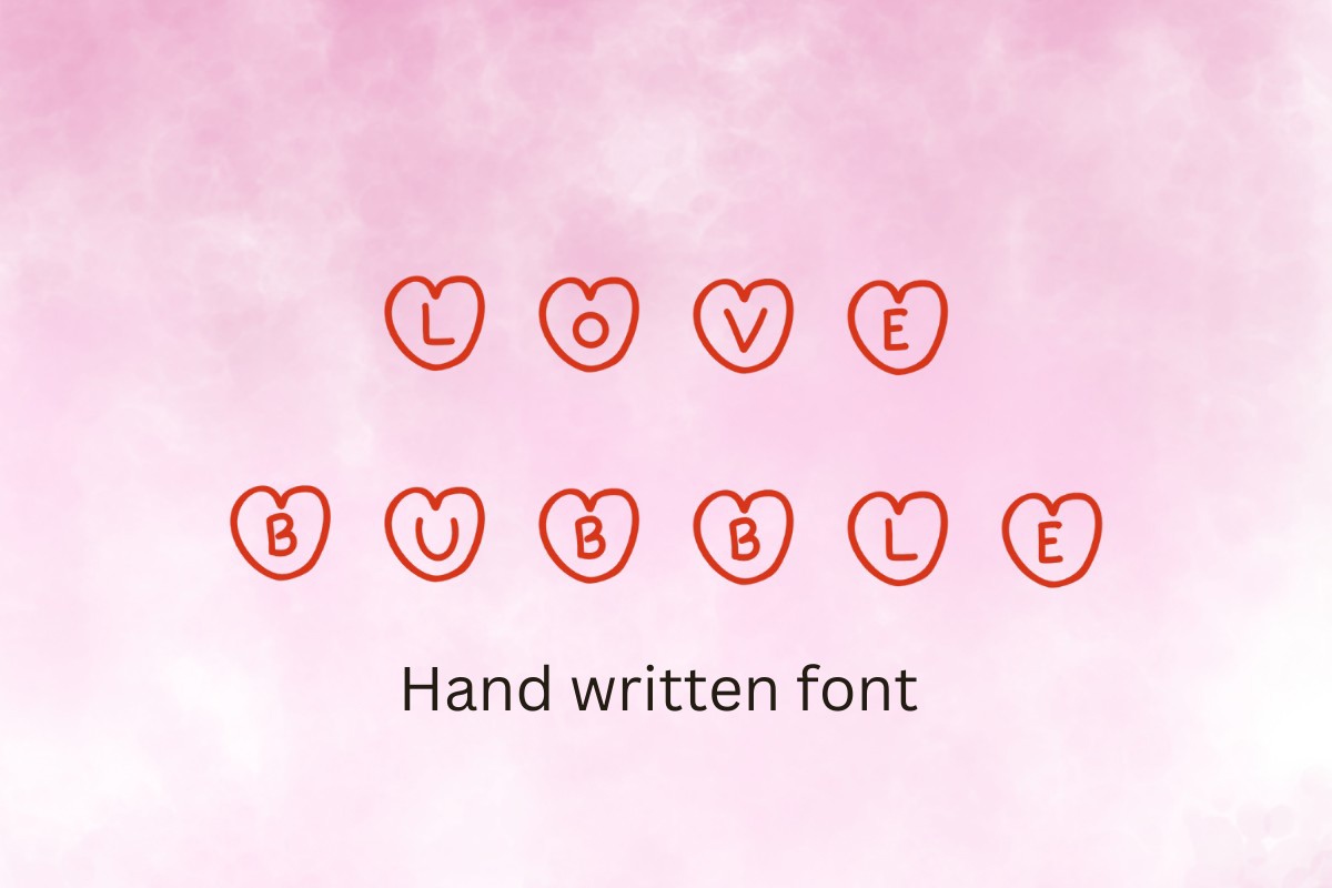 Love Bubble Font