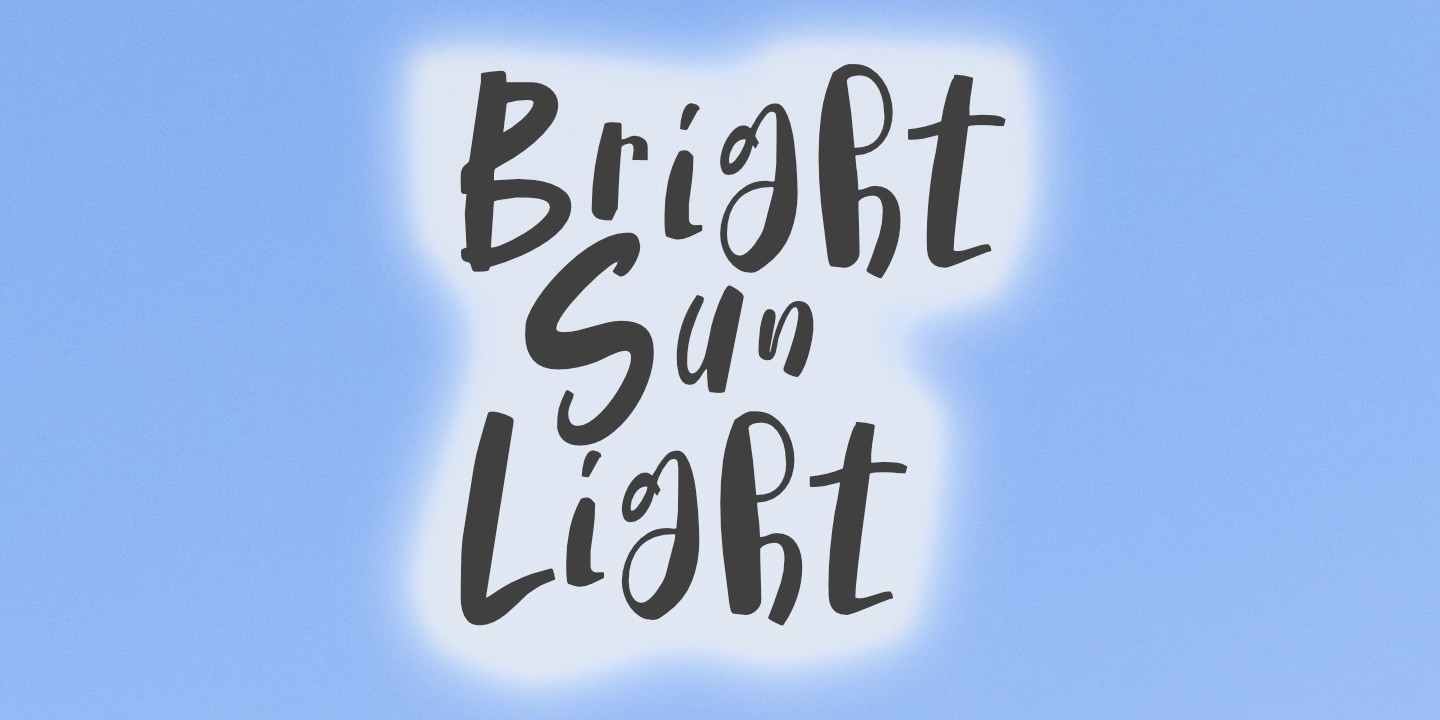 Bright Sun Light Font