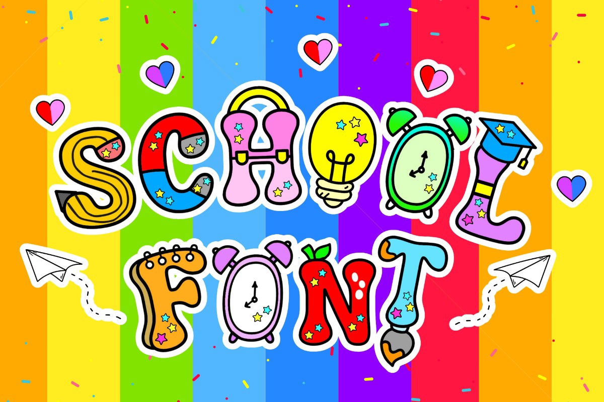 School 3 Font