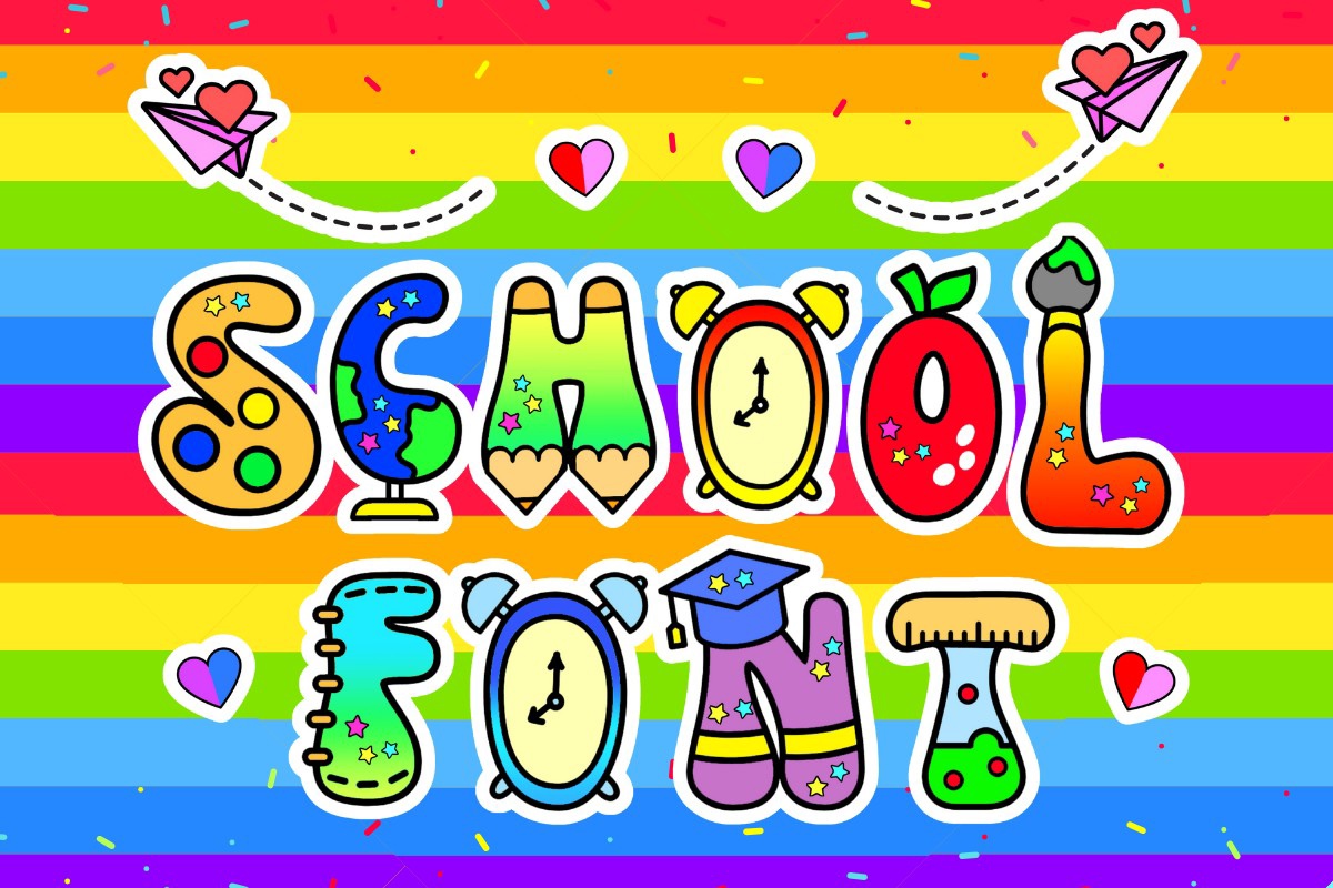 School 4 Font