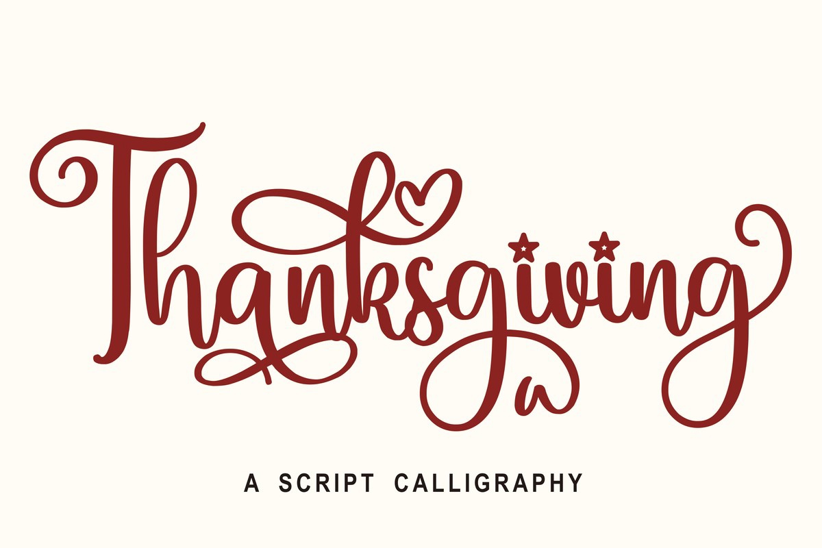 Thаnksgiving Font