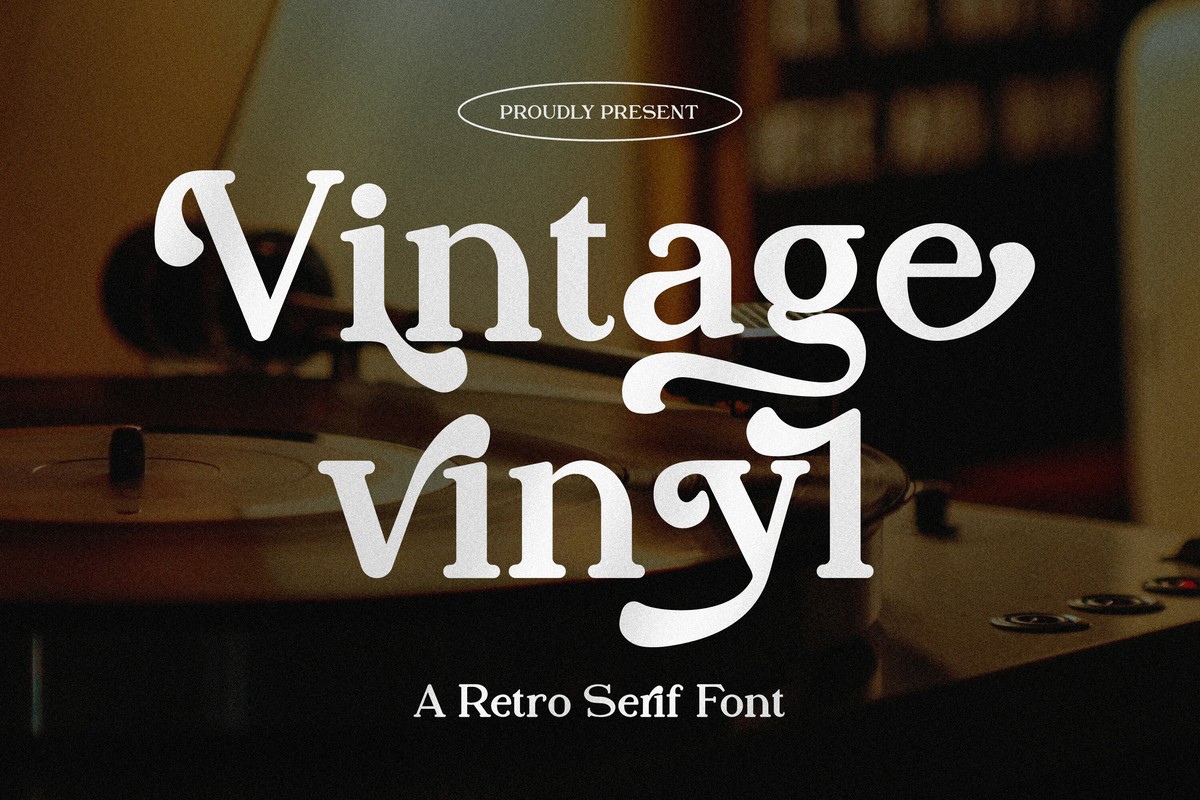 Vintage Vinyl Font